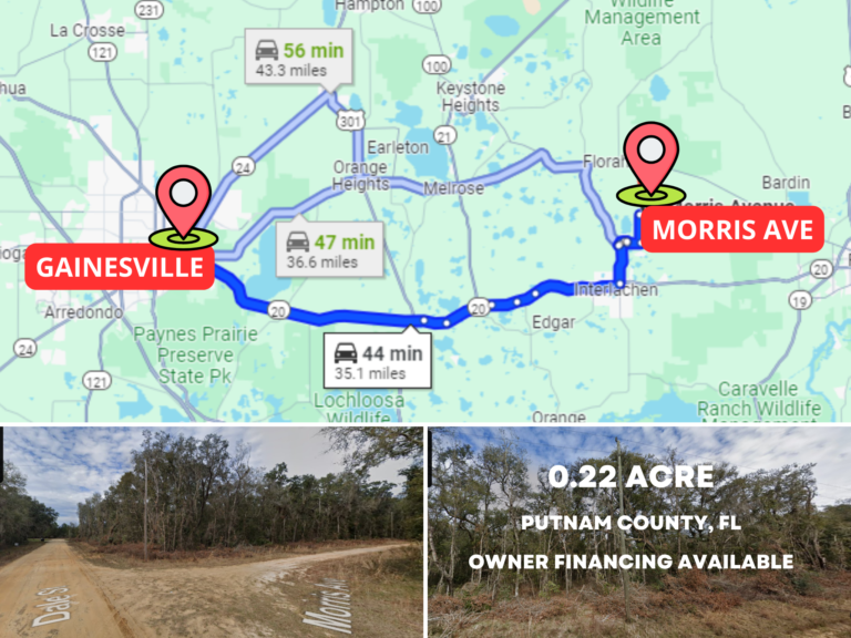 Putnam, FL for sale vacant lot residential mobile homes