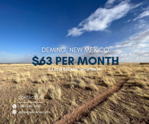 0.5 acre New Mexico, Luna County